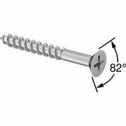 BSC PREFERRED Flat Head Screws for Particleboard&Fiberboard Zinc-Plated Steel Number 6 Size 1-1/4 Long, 100PK 97196A109